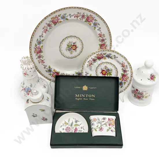 Hammersley Sugar Caster & Small Group of Other Floral China