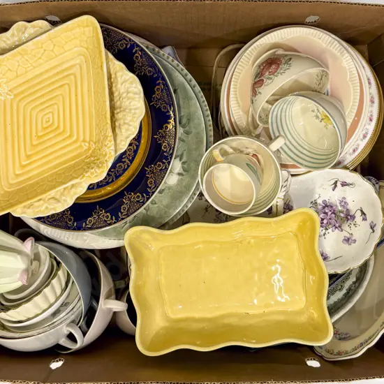 Box of Assorted China