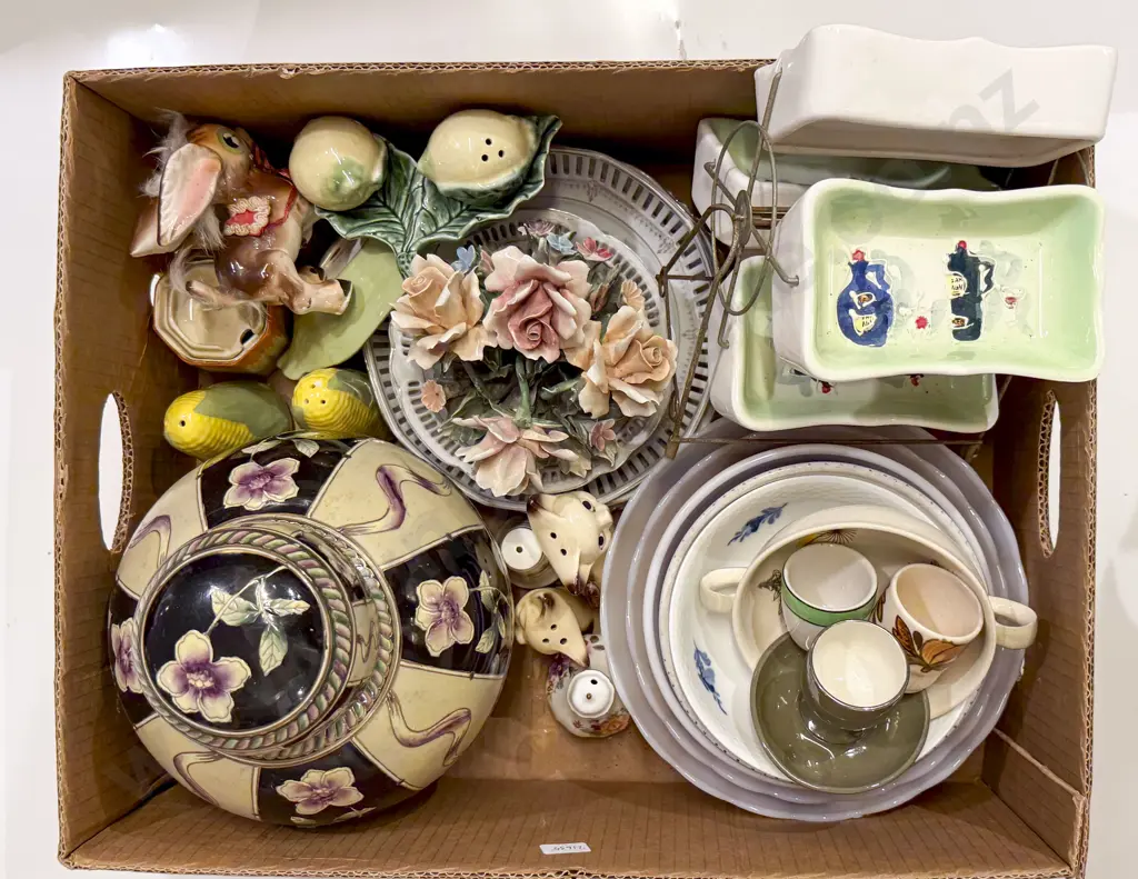 Box of Assorted China Image 1++