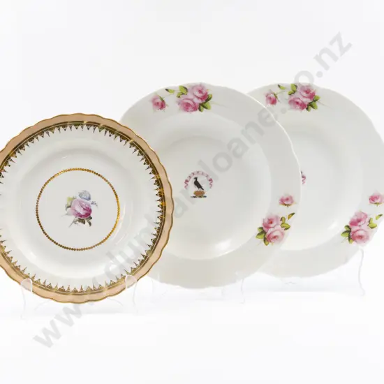 Pair Victorian Porridge Plates & Other