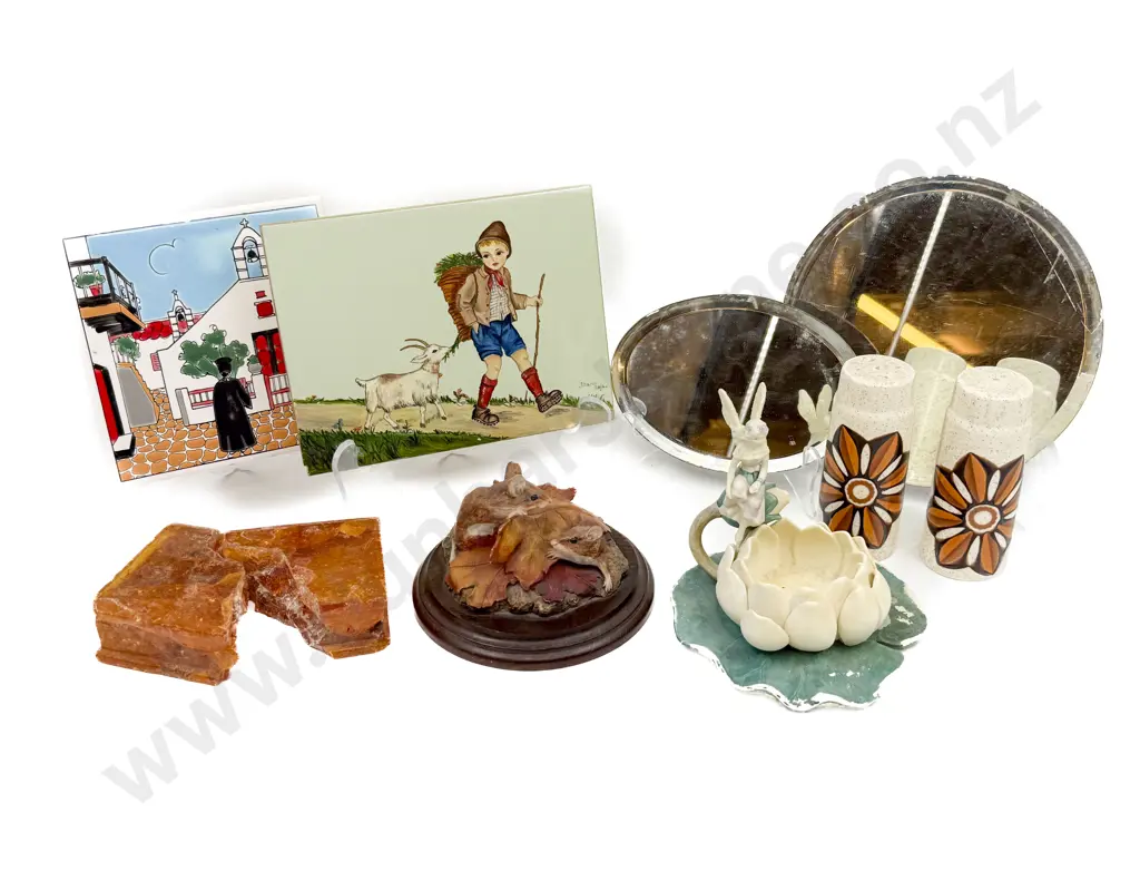 Kauri Gum Book Form & Small Group Decorative Items Image 1++
