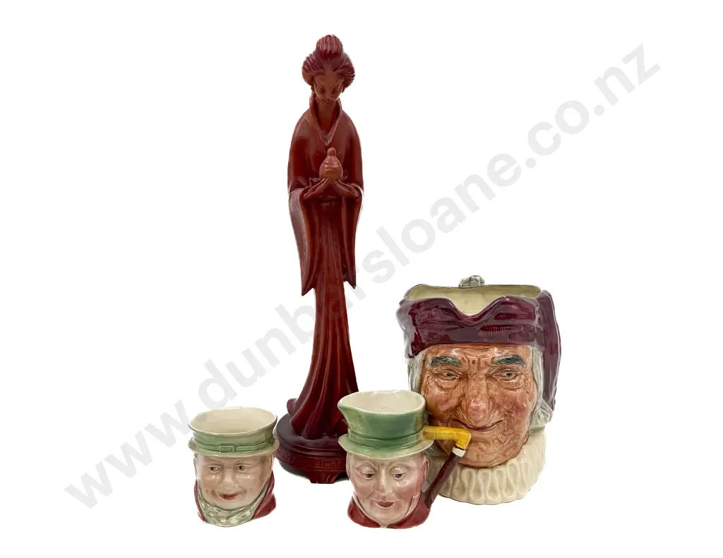 RD Character Jug Two Smaller & Resin Geisha Image 1++