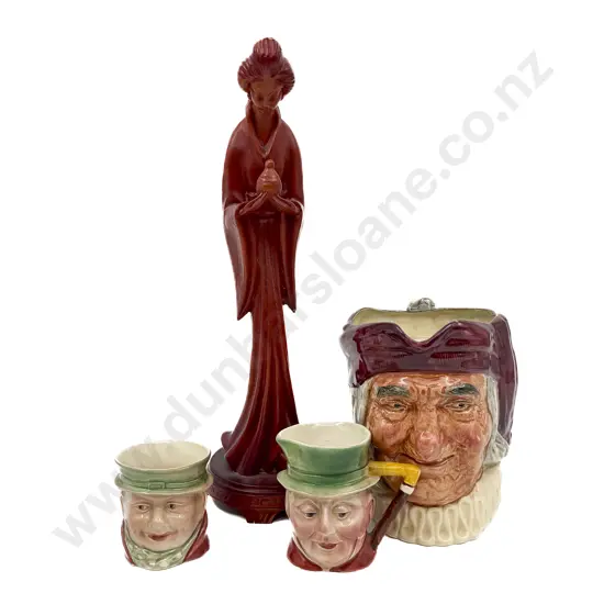 RD Character Jug Two Smaller & Resin Geisha