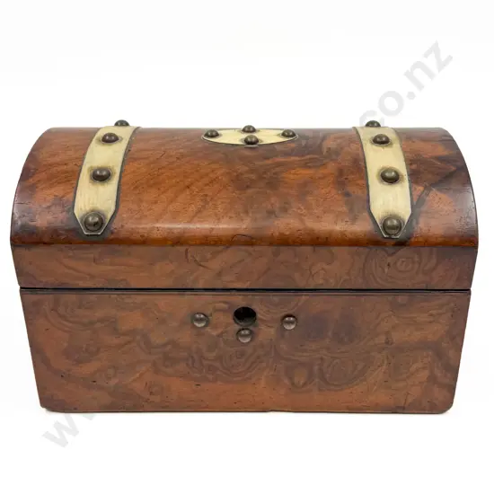 Victorian Walnut Tea Caddy