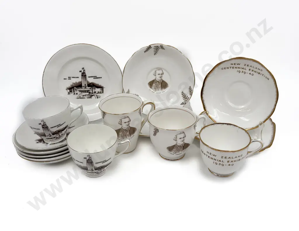 Small Group of 1940 Centennial Exhibition Tea China Image 1++