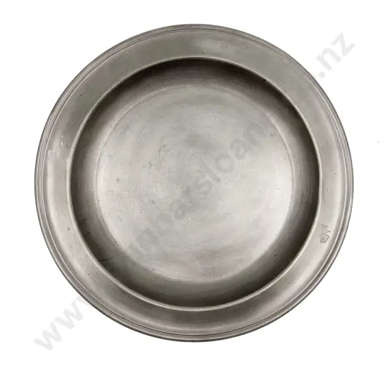 Pewter Charger Crystal Vase Dishes & Tray