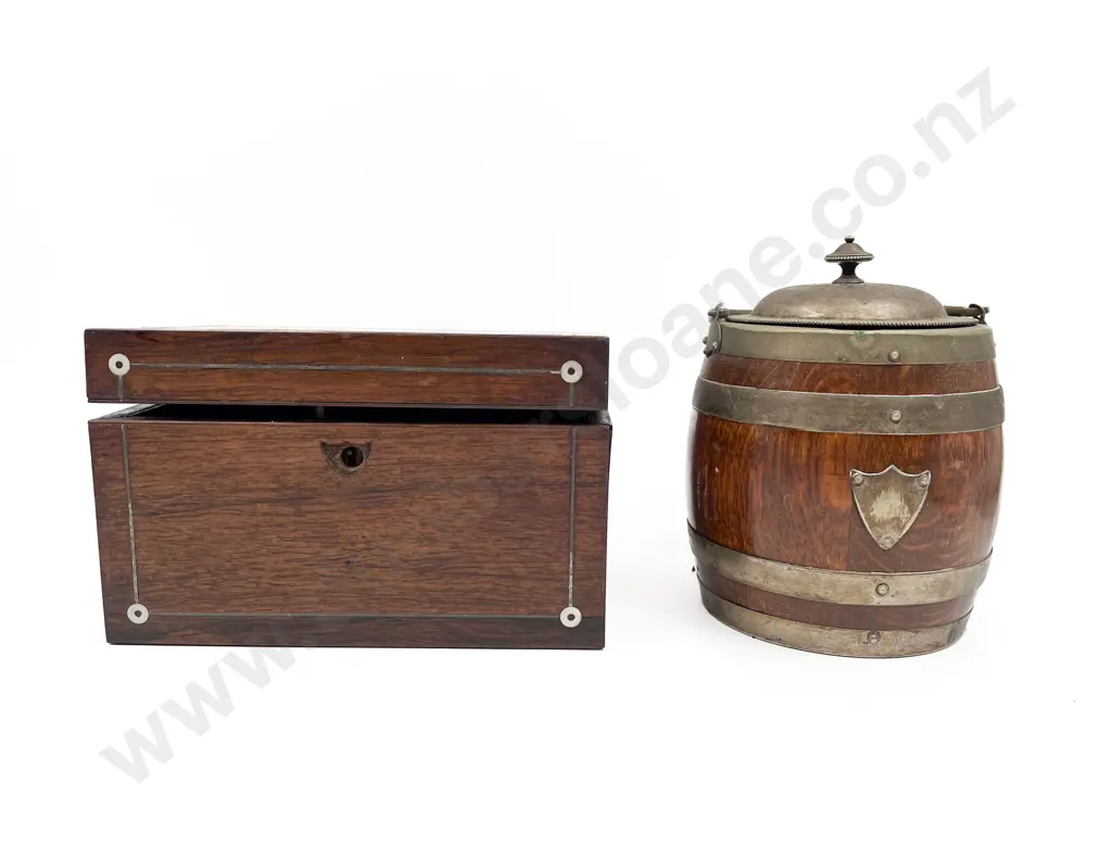 Regency Tea Caddy Tobacco Barrel & Assorted Gear Image 1++