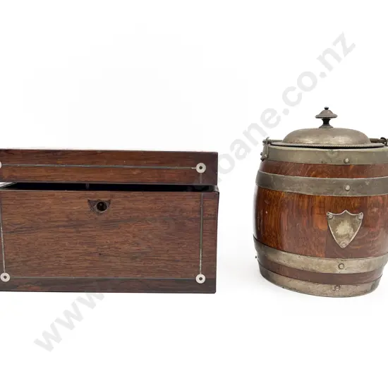 Regency Tea Caddy Tobacco Barrel & Assorted Gear