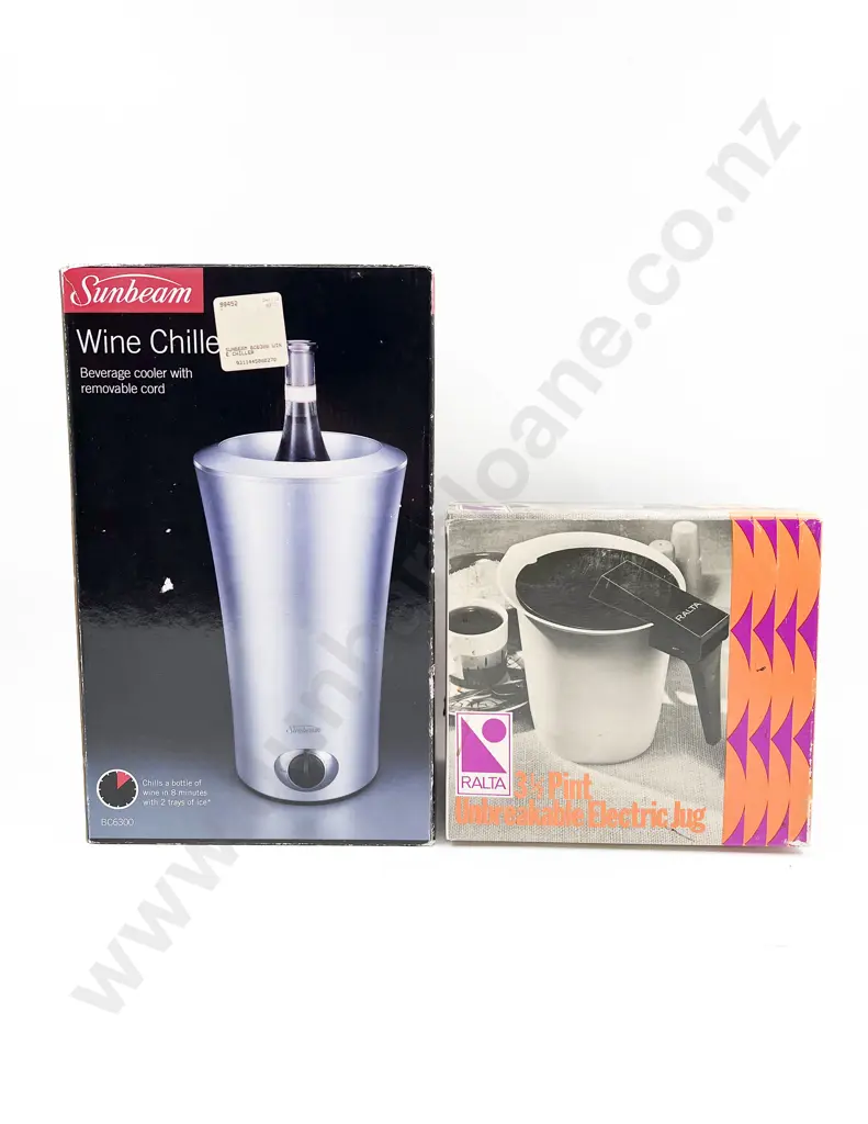 Sunbeam Wine Chiller Boxed Vintage Kitchen Bench Appliances & Heated Hair Curlers Image 1++