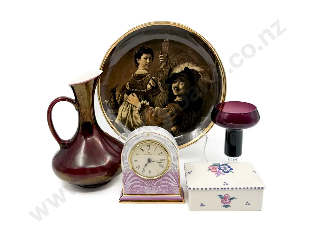 Poole Lidded Trinket Box Wedgwood Clock & Other Image 1++