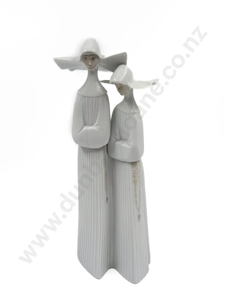 Lladro Figure on Two Nuns Image 1++