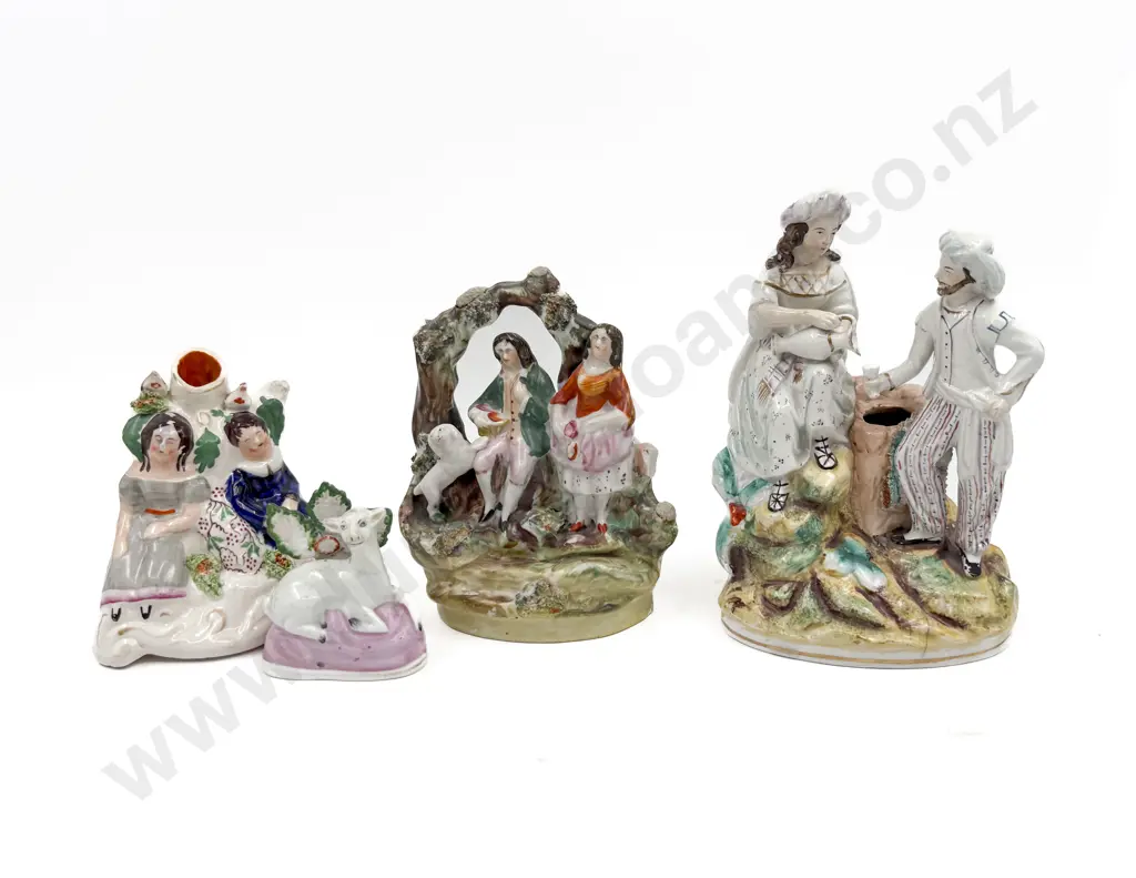 Four Staffordshire Figure Groups (A/F) Image 1++