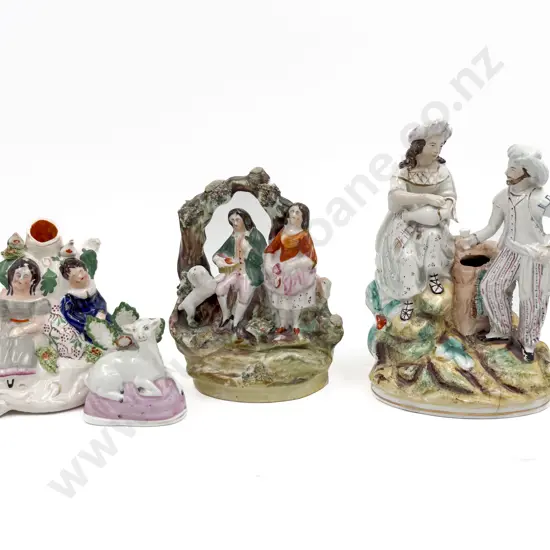 Four Staffordshire Figure Groups (A/F)