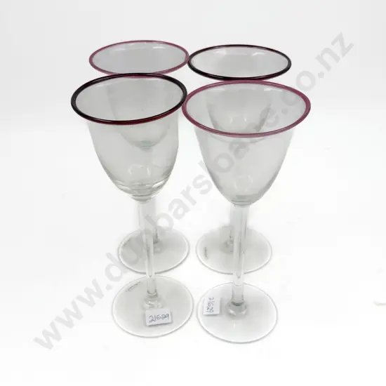 Four Hoglund Wine Glasses