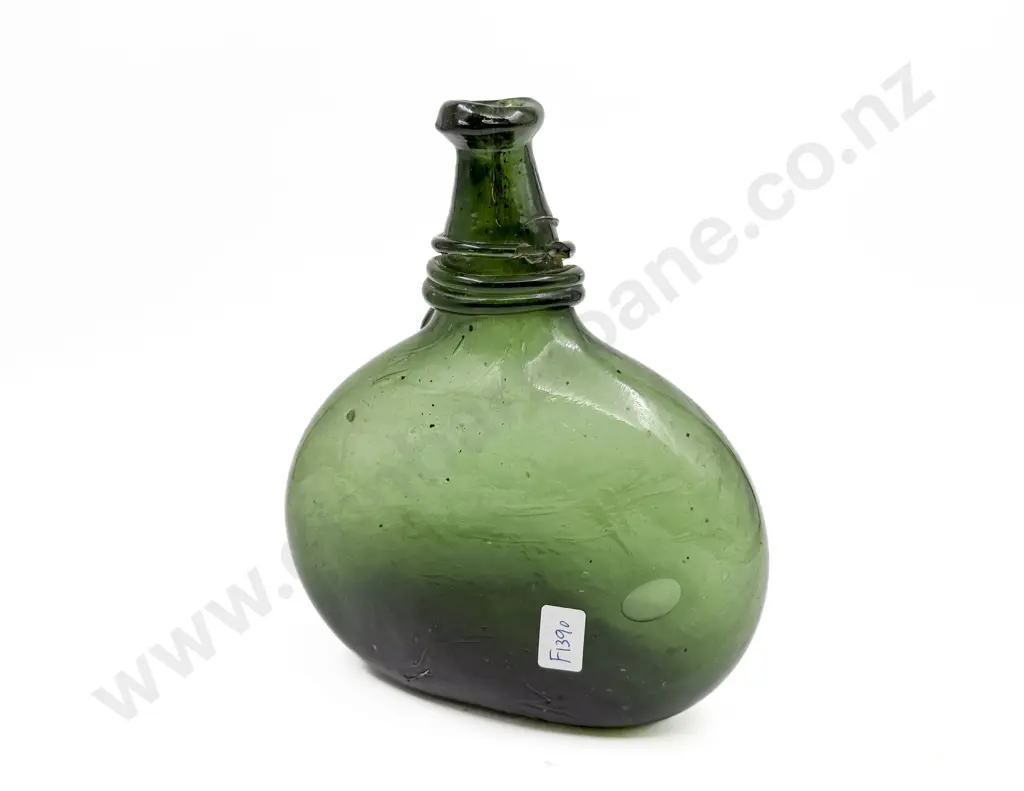 Georgian Hand Blown Wine Bottle - Faults Image 1++