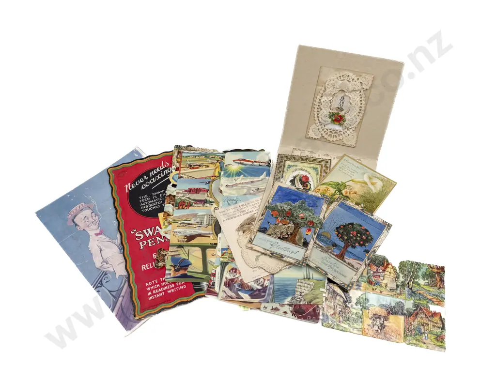 Assorted Vintage Scraps & Cards Image 1++
