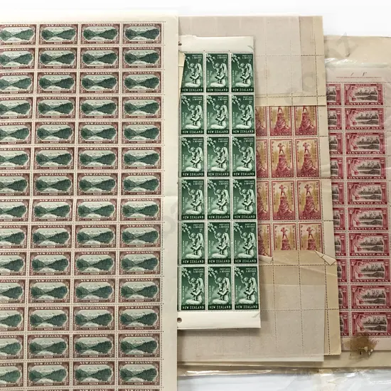 NZ Quantity of Pre Decimal Stamp Sheets