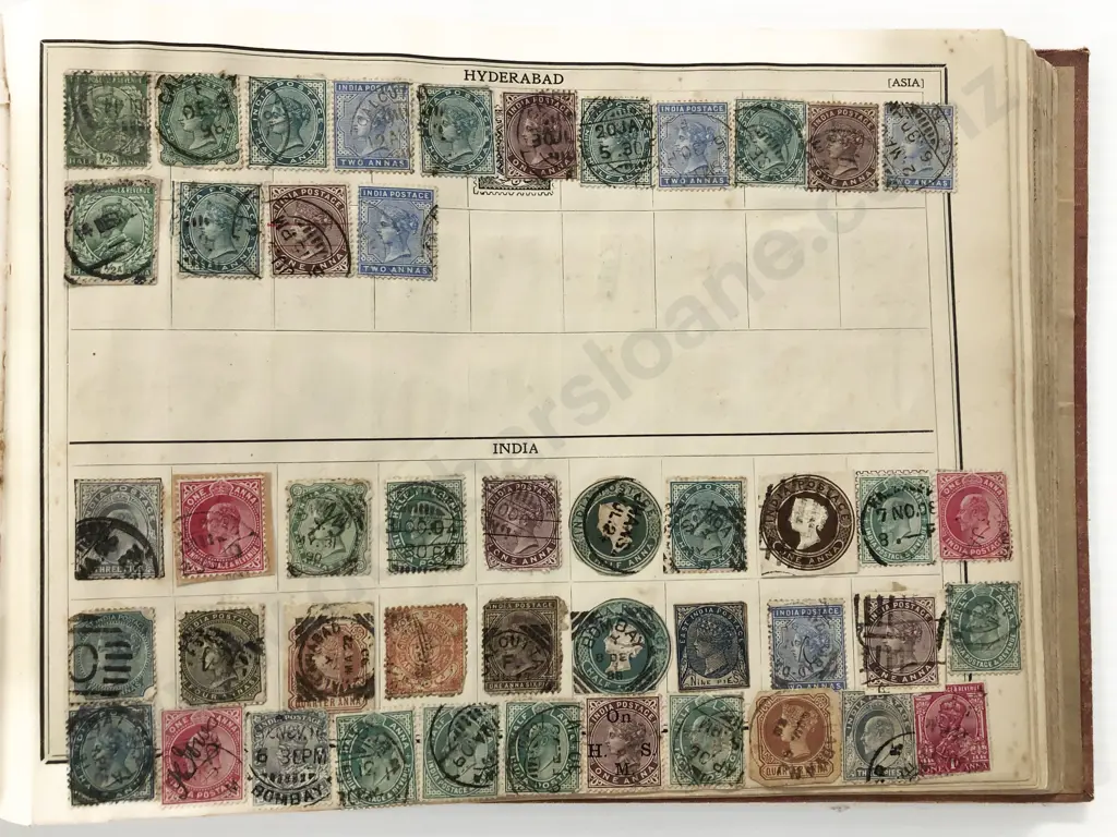 Seven Vintage World Stamp Albums Few Stamps Image 1++