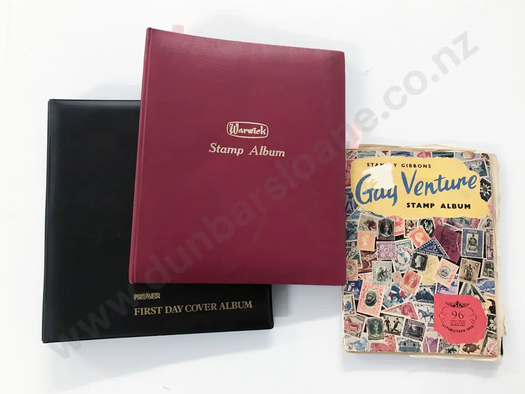 Mixed Lot World Stamp Albums & Folder NZ First Day Covers Image 1++