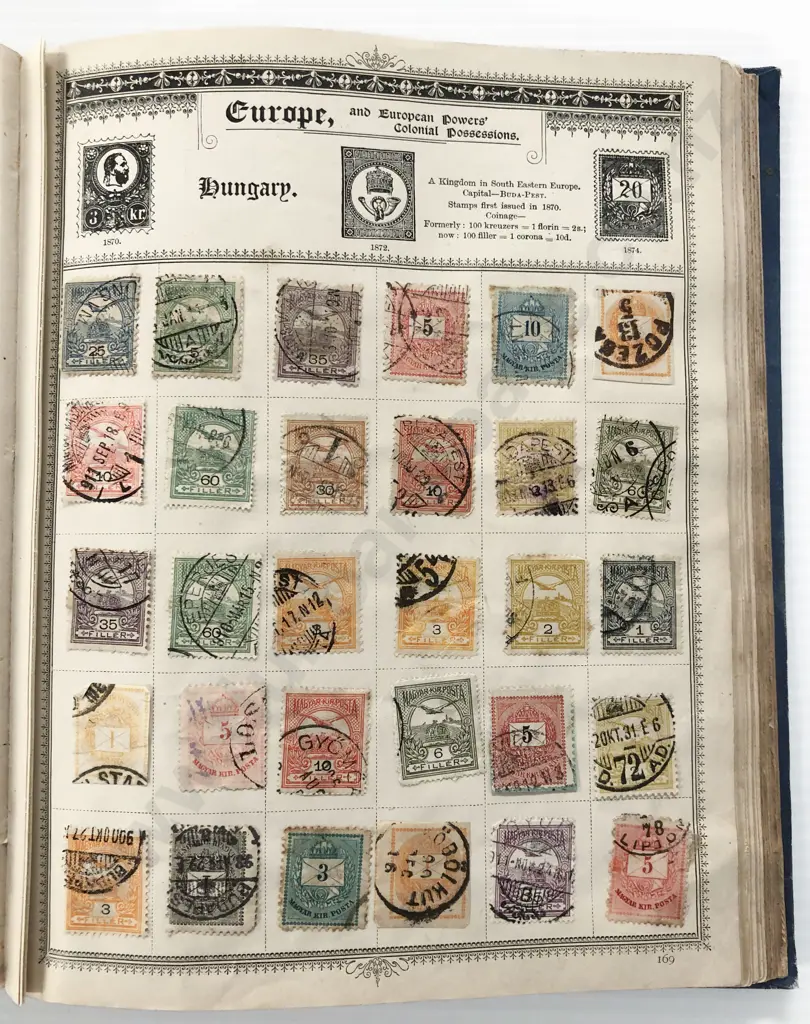 Two Vintage World Stamp Albums Few Stamps Image 1++