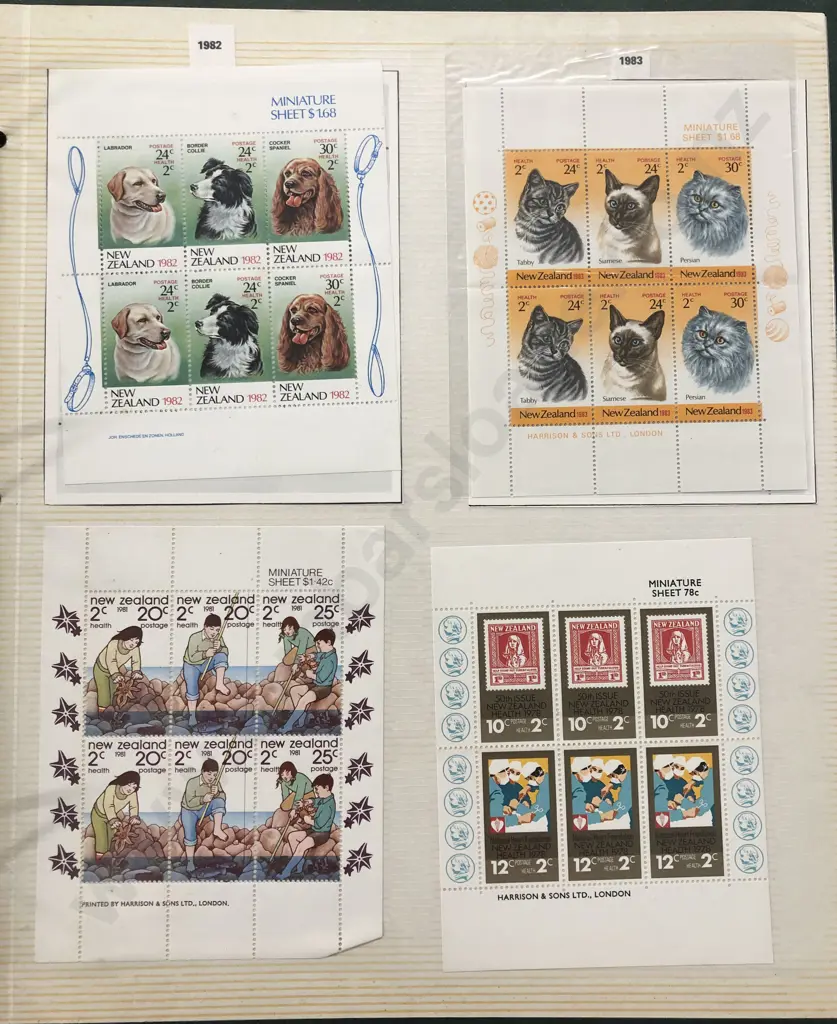 Album NZ Stamps Pictorials to Miniature Sheets - Very Incomplete Image 1++