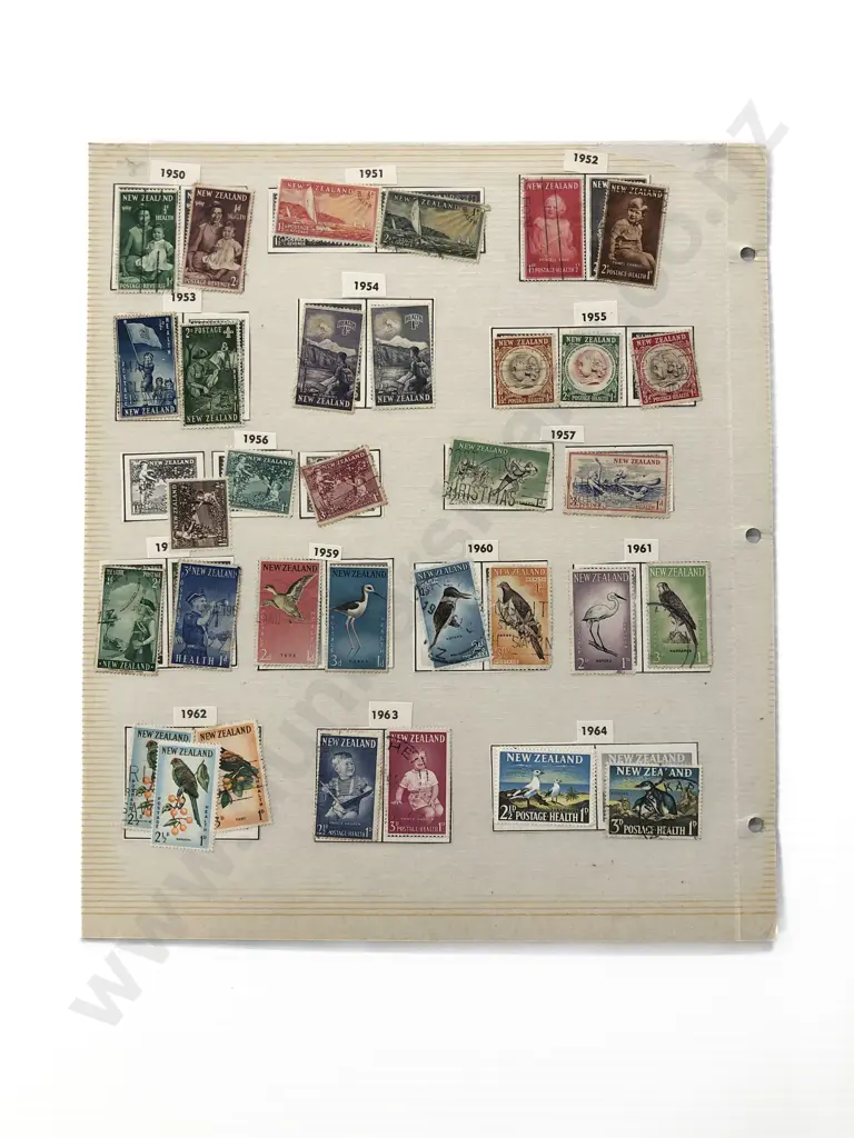 NZ Health Stamps 1929 - 1964 with Red & Blue Boys Image 1++