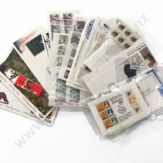 Mainly NZ Unused Mini Sheets First Day Covers