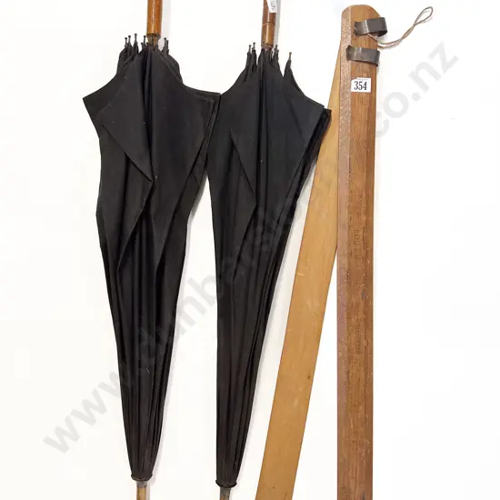 Two Vintage Umbrellas & Trouser Press