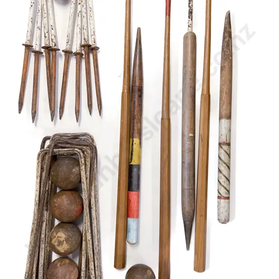 Vintage Croquet Set in Original Case