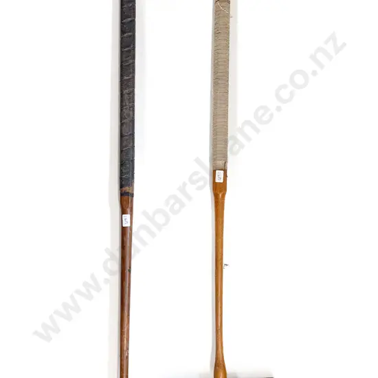 Two Vintage Croquet Mallets
