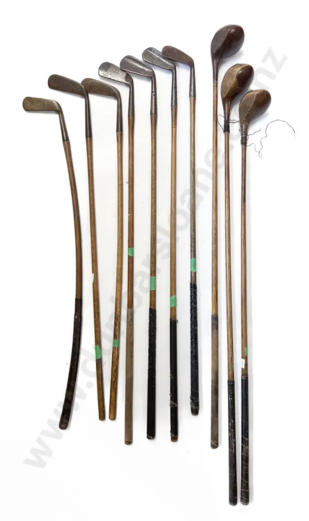 Group Of Vintage Hickory Shafted Woods & Irons Image 1++
