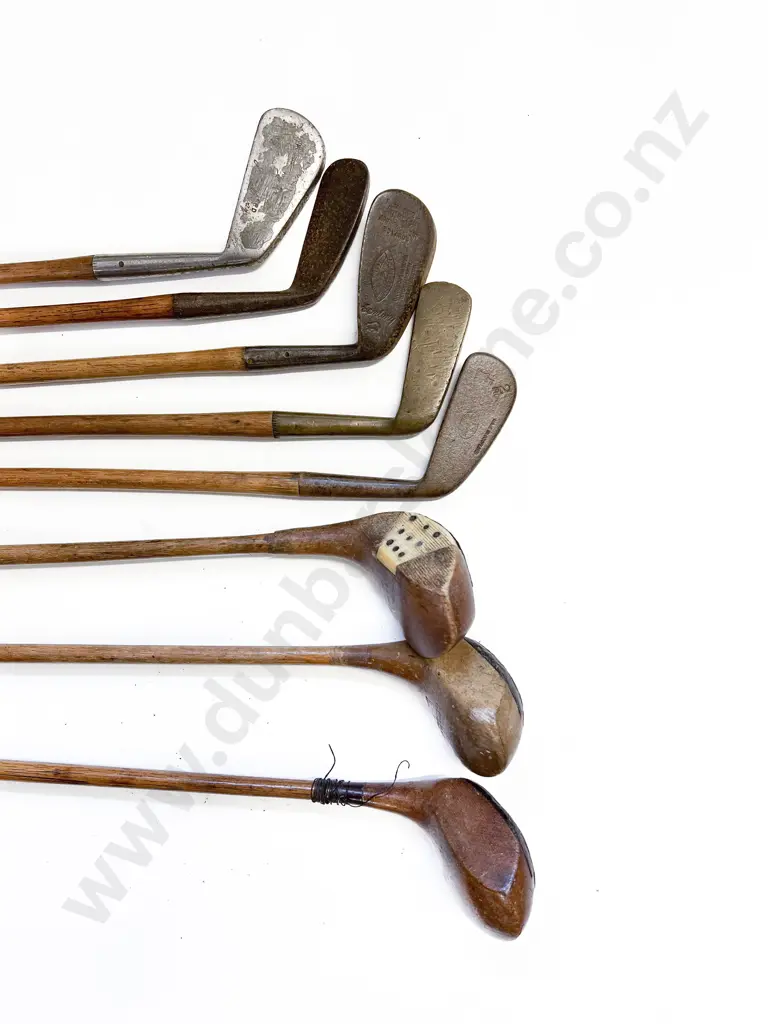 Group Of Vintage Hickory Shafted Woods & Irons Image 1++