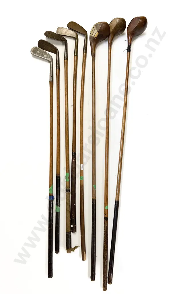 Group Of Vintage Hickory Shafted Woods & Irons Image 1++
