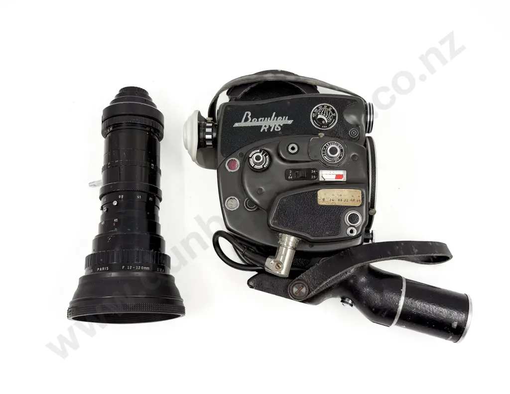 Beaulieu R16 16mm Cine Film Movie Camera with Angenieux - Zoom Type 10 x 12 B Extra Lens & Other Accessories Image 1++