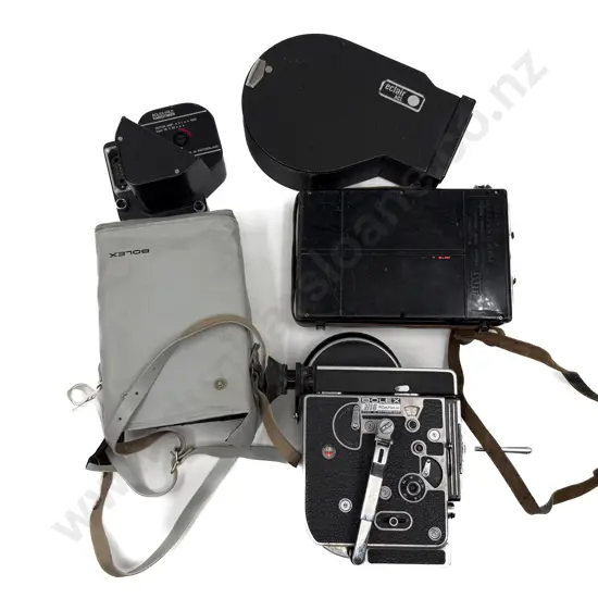 Bolex Paillard H16 Reflex Movie Camera with Accessories & Coverings