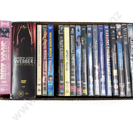 Quantity of DVDs