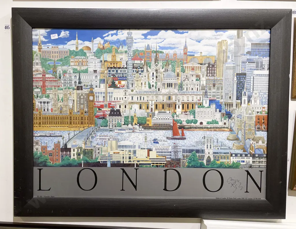 Christopher Rogers Framed London Poster Image 1++