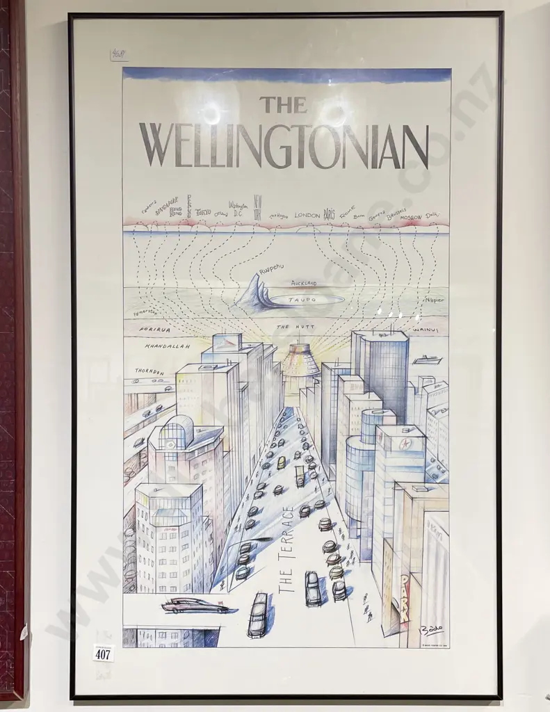 Framed "The Wellingtonian" Poster Image 1++