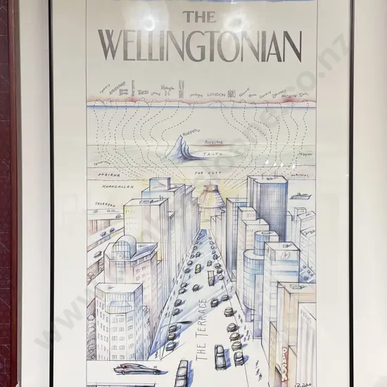 Framed "The Wellingtonian" Poster