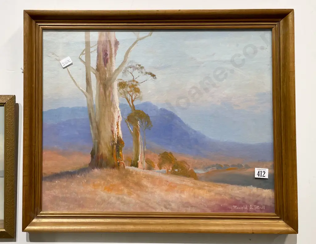 Ronald Bull Australian Landscape - Oil on Board Image 1++