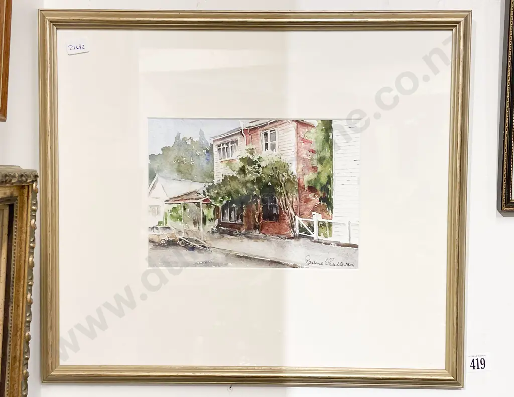 Pauline O'Sullivan - Holloway Road Aro Valley - Watercolour Image 1++