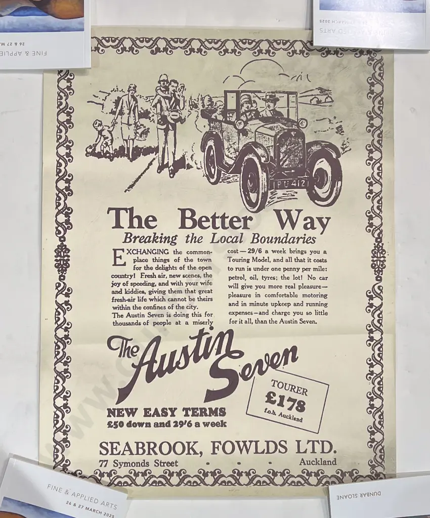 Three Handpainted Replica Posters & Two Others Image 1++