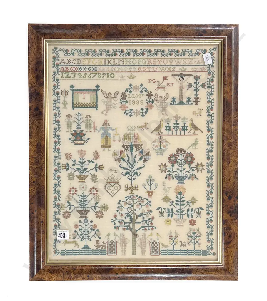 Traditional Style Sampler Dated 1996 Image 1++