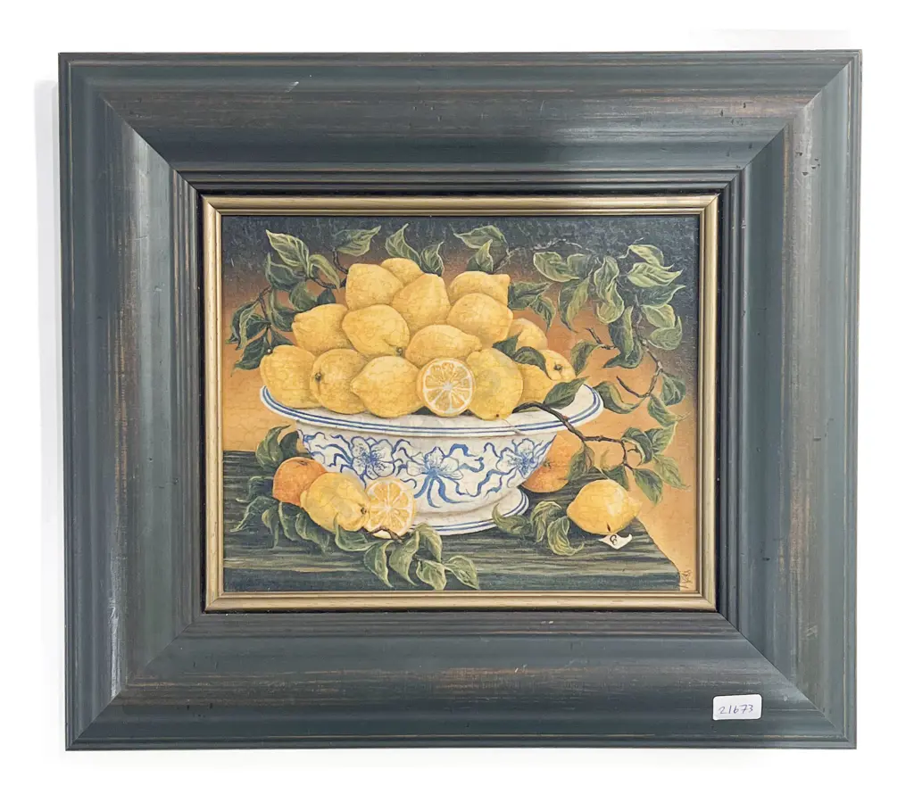 Italian Style Still Life with Lemons (Print) Image 1++
