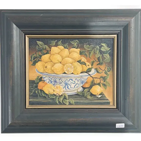 Italian Style Still Life with Lemons (Print)