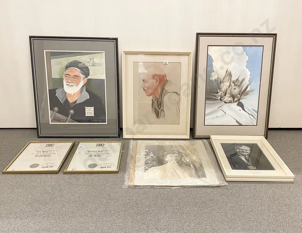 Three Kenneth Niven Artwork & Four Others Image 1++