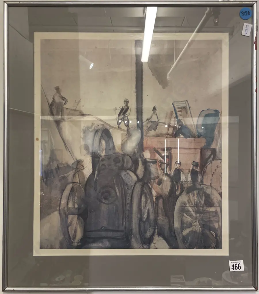 After Frances Hodgkins - Factory Workers - Reproduction Print Image 1++