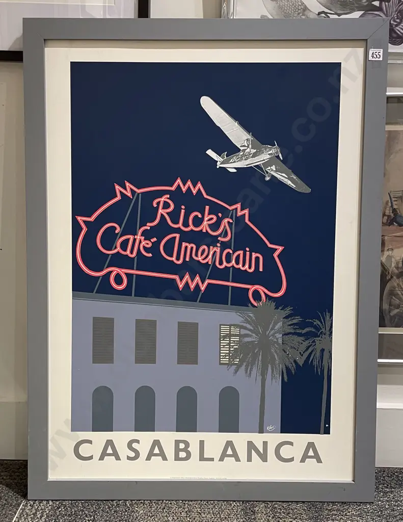 Framed Rick's Cafe Americain Poster Image 1++