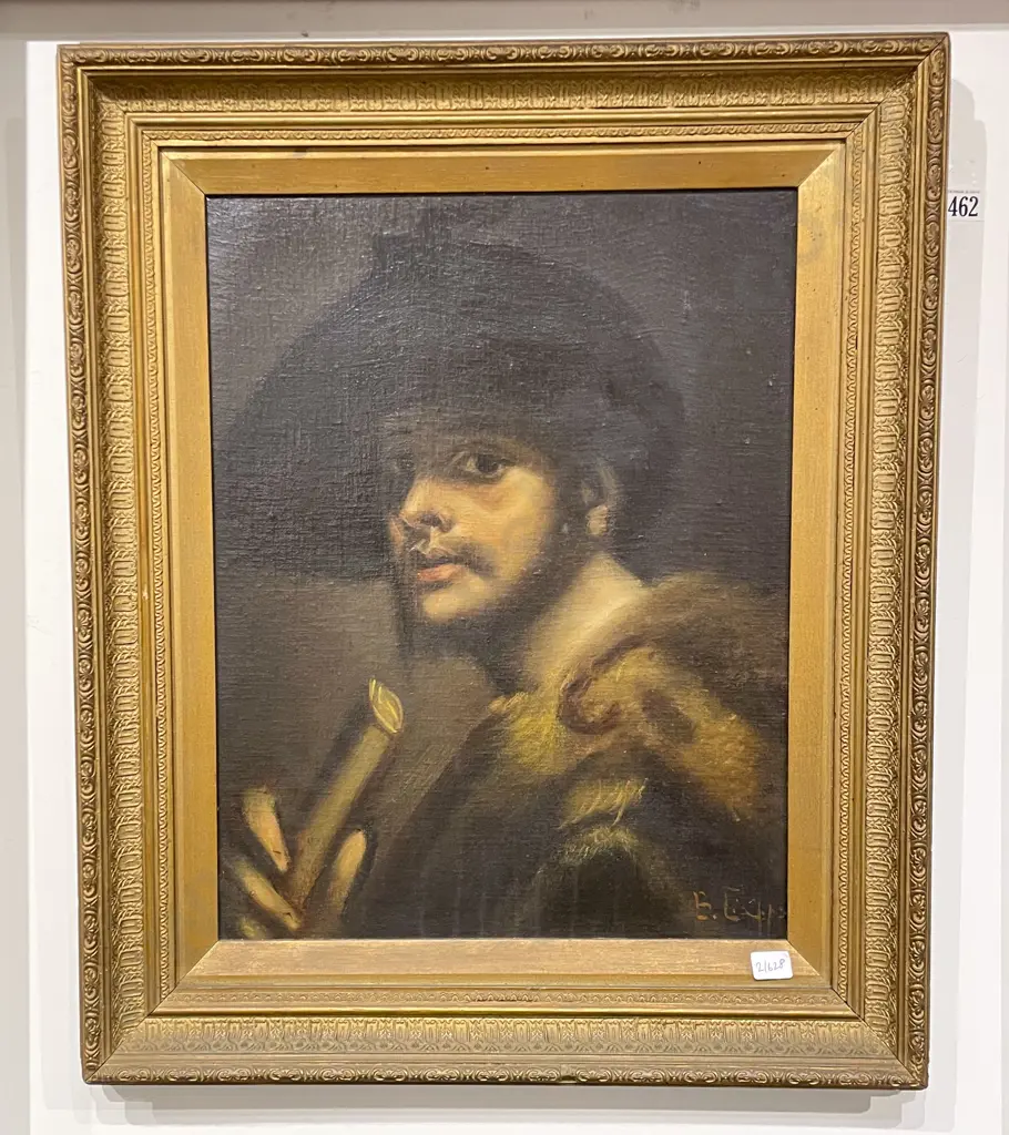 Copy of Rembrandt Portrait - Oil on Canvasboard Image 1++