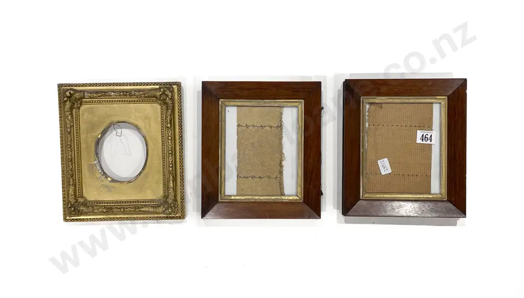 Pair Victorian Picture Frames together with Gilt Example Image 1++